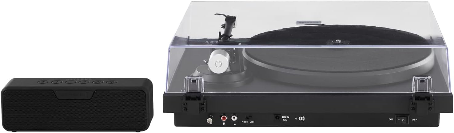 Crosley C6B-WH Belt-Drive Bluetooth Turntable Record Player with Adjustable Tone Arm, White