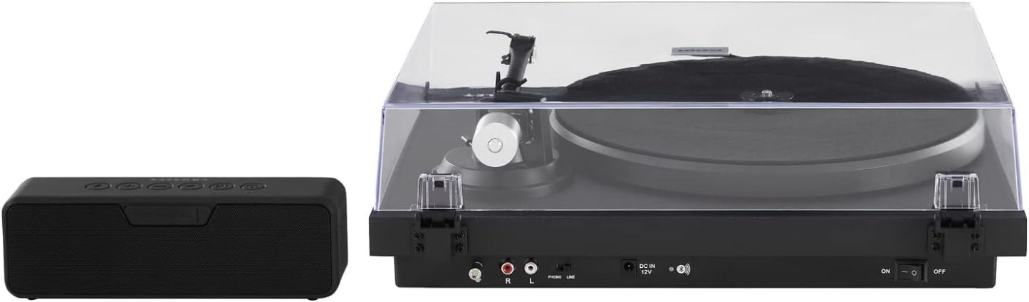 Crosley C6B-WH Belt-Drive Bluetooth Turntable Record Player with Adjustable Tone Arm, White