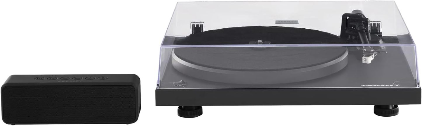 Crosley C6B-WH Belt-Drive Bluetooth Turntable Record Player with Adjustable Tone Arm, White