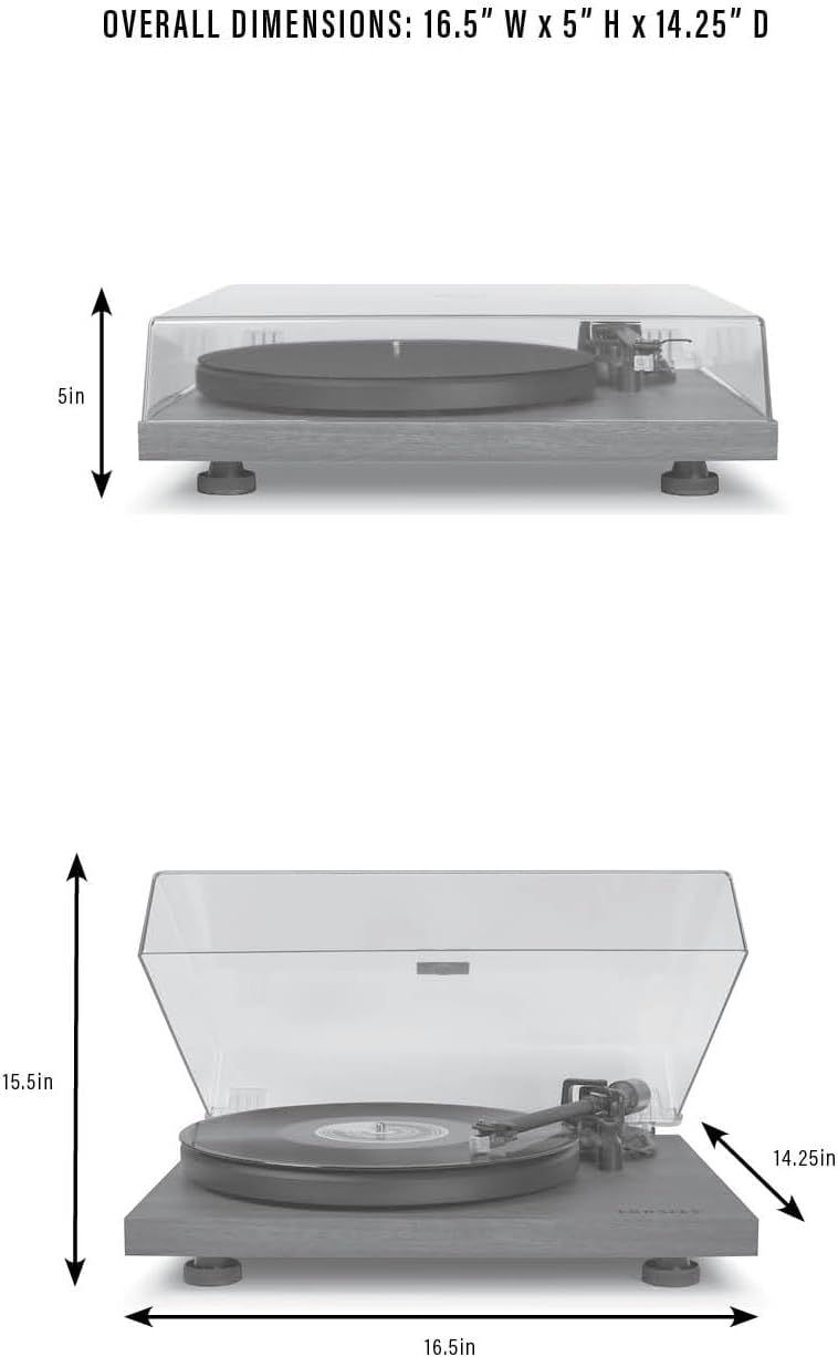 Crosley C6B-WH Belt-Drive Bluetooth Turntable Record Player with Adjustable Tone Arm, White