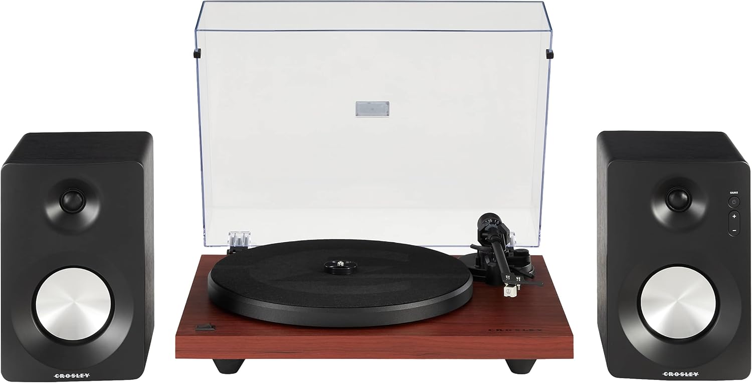 Crosley C6B-WH Belt-Drive Bluetooth Turntable Record Player with Adjustable Tone Arm, White