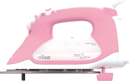 Oliso TG1600 Pro Plus 1800 Watt SmartIron with Auto Lift - for Clothes, Sewing, Quilting and Crafting Ironing | Diamond Ceramic-Flow Soleplate Steam Iron, Yellow