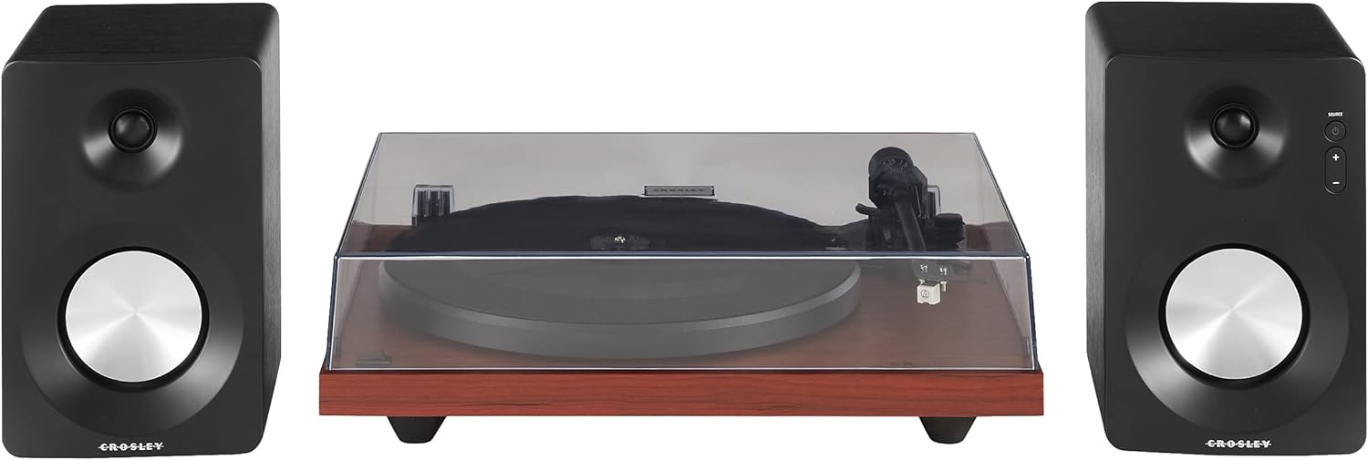 Crosley C6B-WH Belt-Drive Bluetooth Turntable Record Player with Adjustable Tone Arm, White