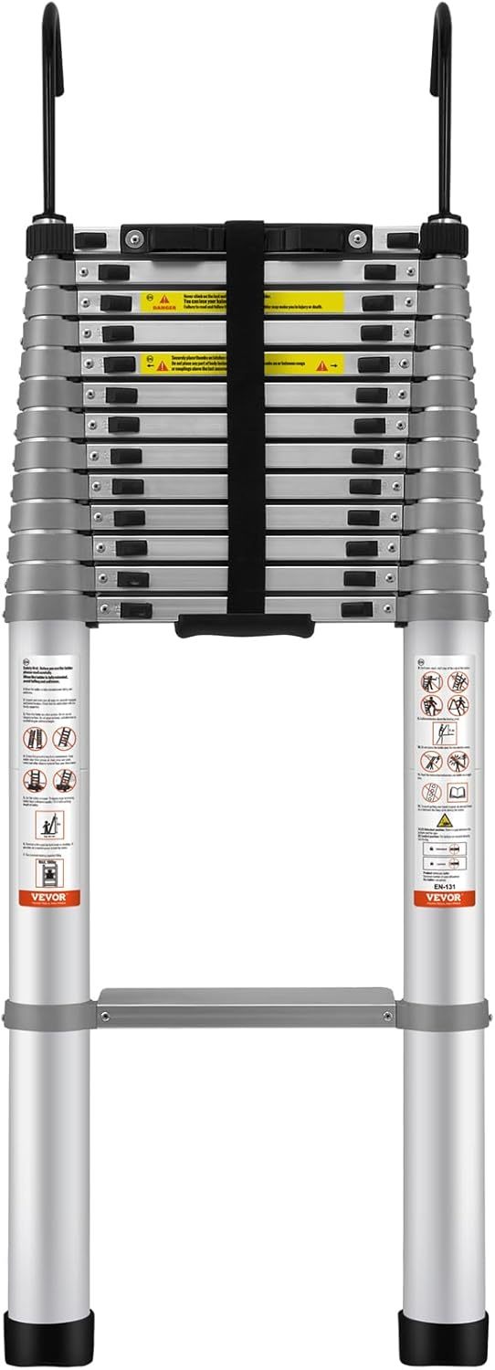 VEthtVOR Telescoping Ladder Aluminum Extension Step Multi-purpose Portable
