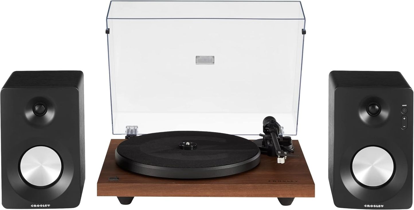 Crosley C6B-WH Belt-Drive Bluetooth Turntable Record Player with Adjustable Tone Arm, White