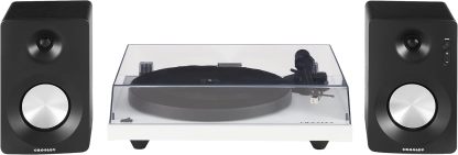 Crosley C6B-WH Belt-Drive Bluetooth Turntable Record Player with Adjustable Tone Arm, White