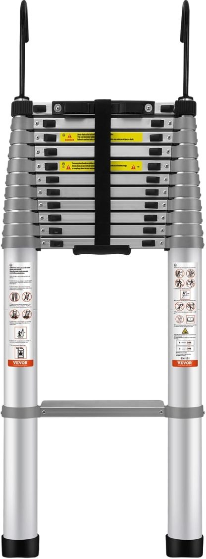 VEthtVOR Telescoping Ladder Aluminum Extension Step Multi-purpose Portable