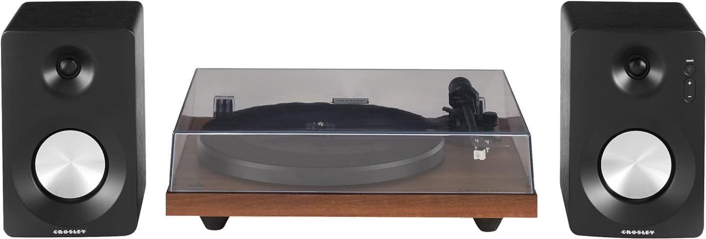 Crosley C6B-WH Belt-Drive Bluetooth Turntable Record Player with Adjustable Tone Arm, White