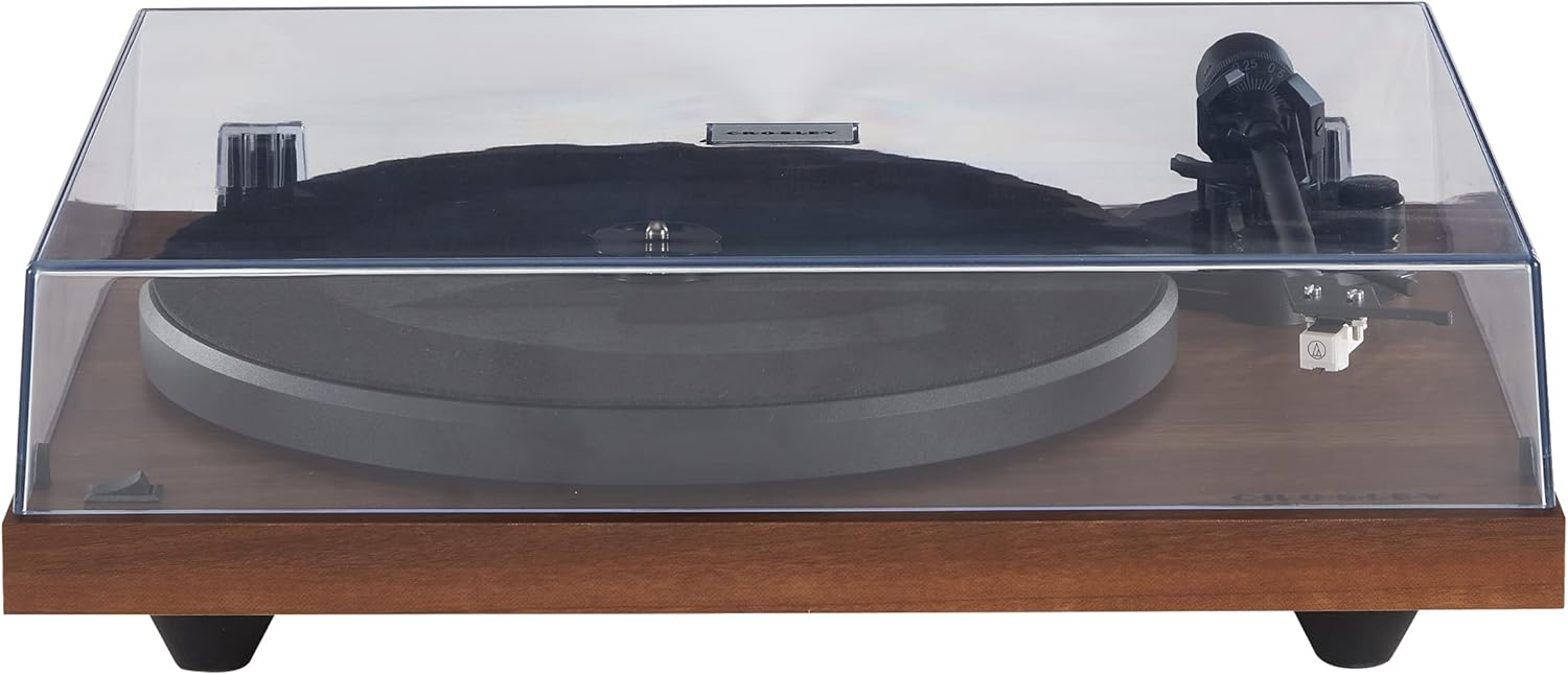 Crosley C6B-WH Belt-Drive Bluetooth Turntable Record Player with Adjustable Tone Arm, White