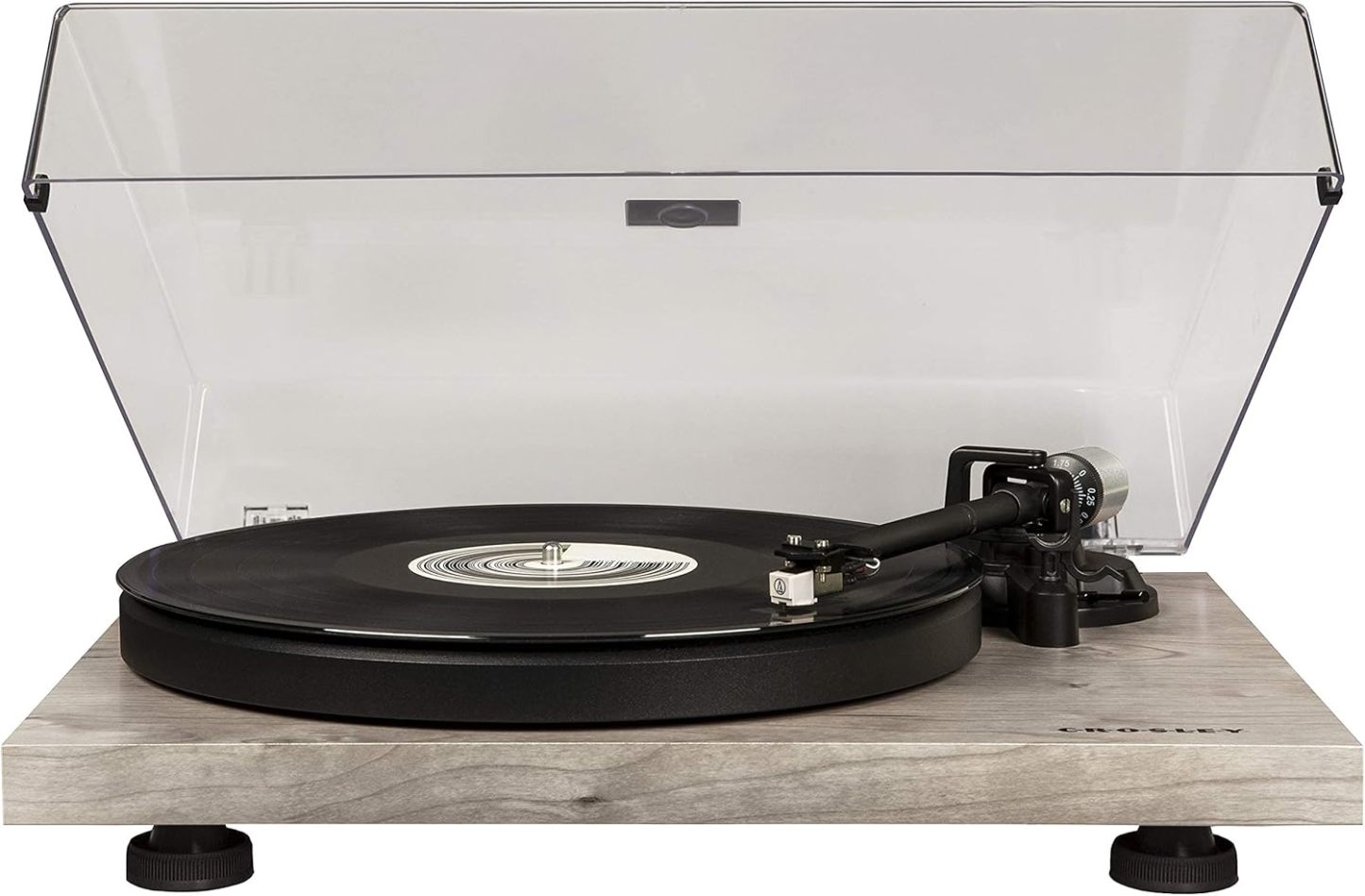 Crosley C6B-WH Belt-Drive Bluetooth Turntable Record Player with Adjustable Tone Arm, White