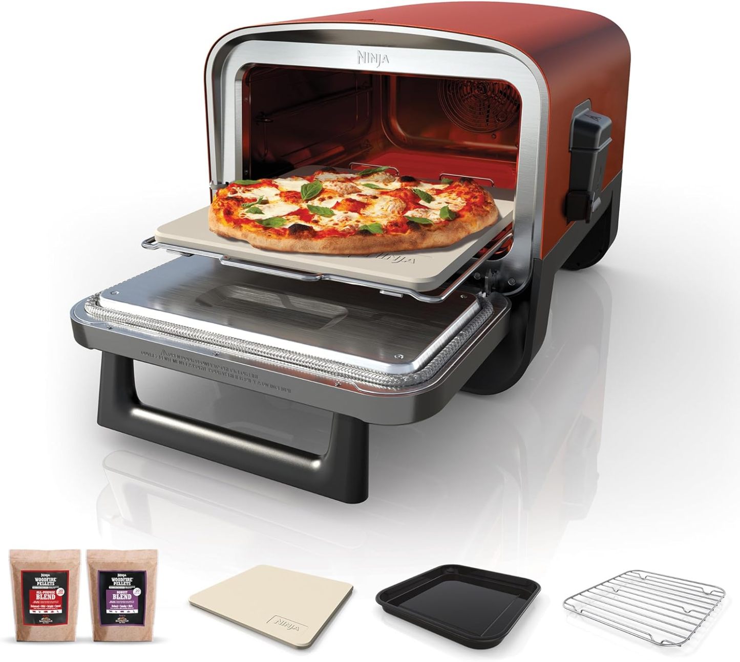 Ninthtja Woodfire Electric Oven 8-in-1 Pizza Oven