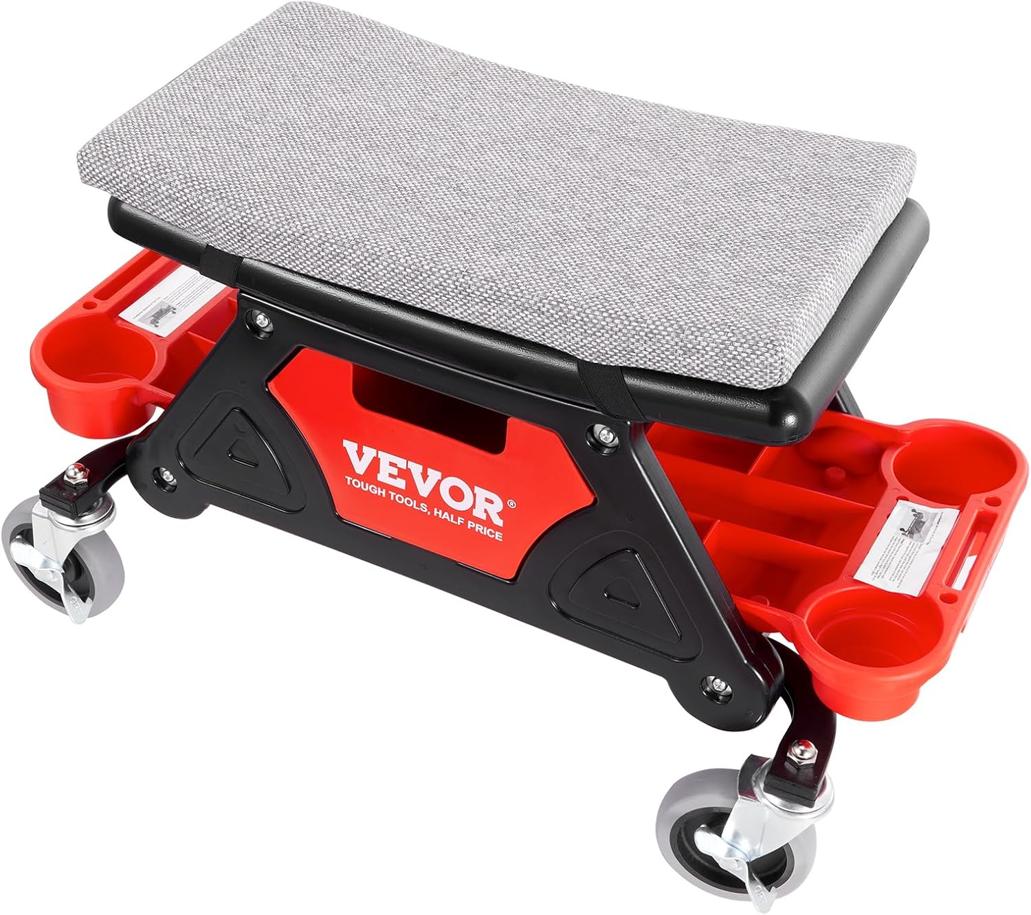 ⏰Limited Stock Special Sale Only $19 - Mechanic Stool 300 LBS Capacity Garage Stool with Wheels