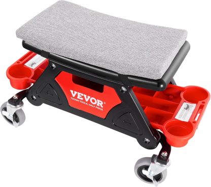⏰Limited Stock Special Sale Only $19 - Mechanic Stool 300 LBS Capacity Garage Stool with Wheels