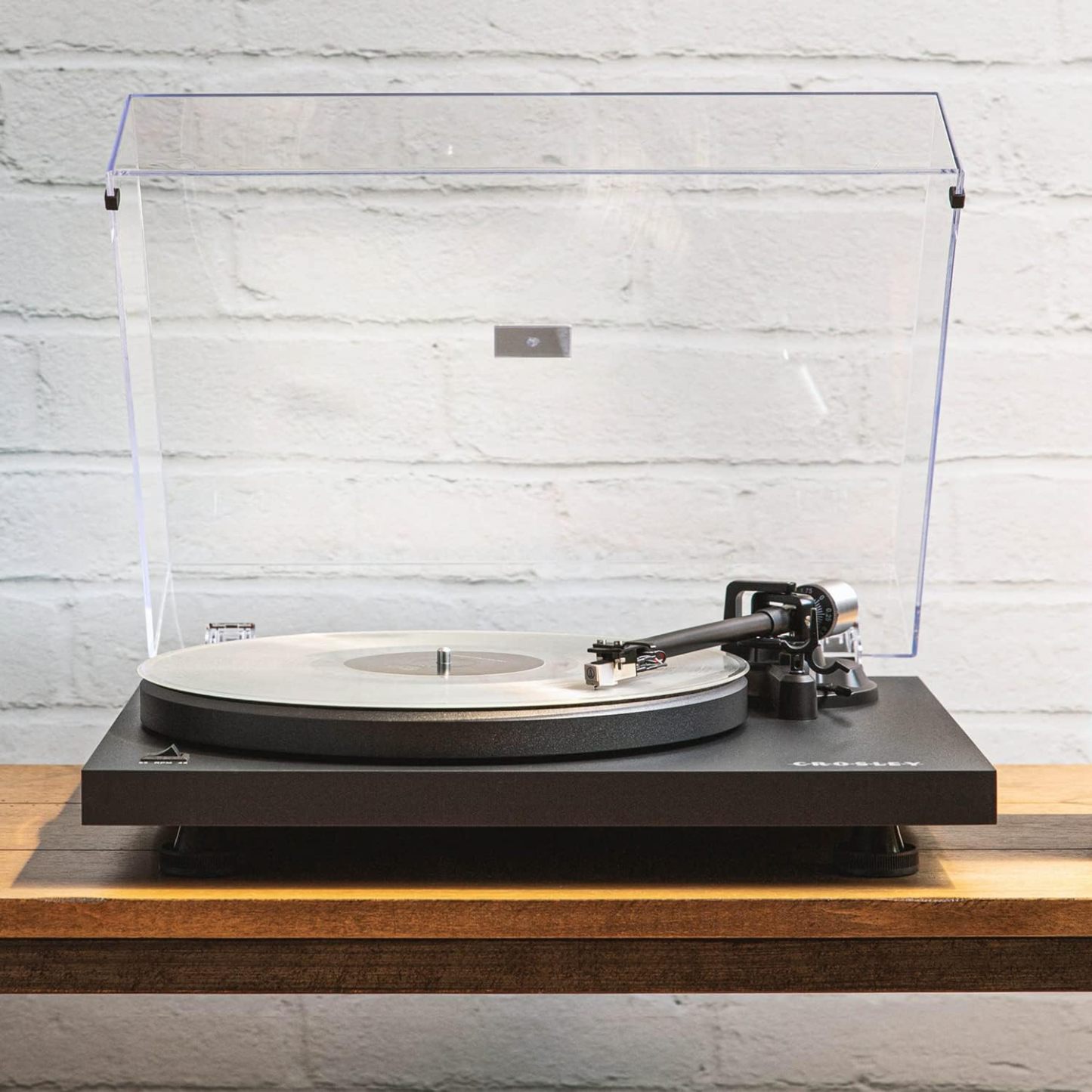 Crosley C6B-WH Belt-Drive Bluetooth Turntable Record Player with Adjustable Tone Arm, White