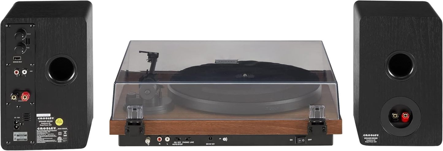 Crosley C6B-WH Belt-Drive Bluetooth Turntable Record Player with Adjustable Tone Arm, White