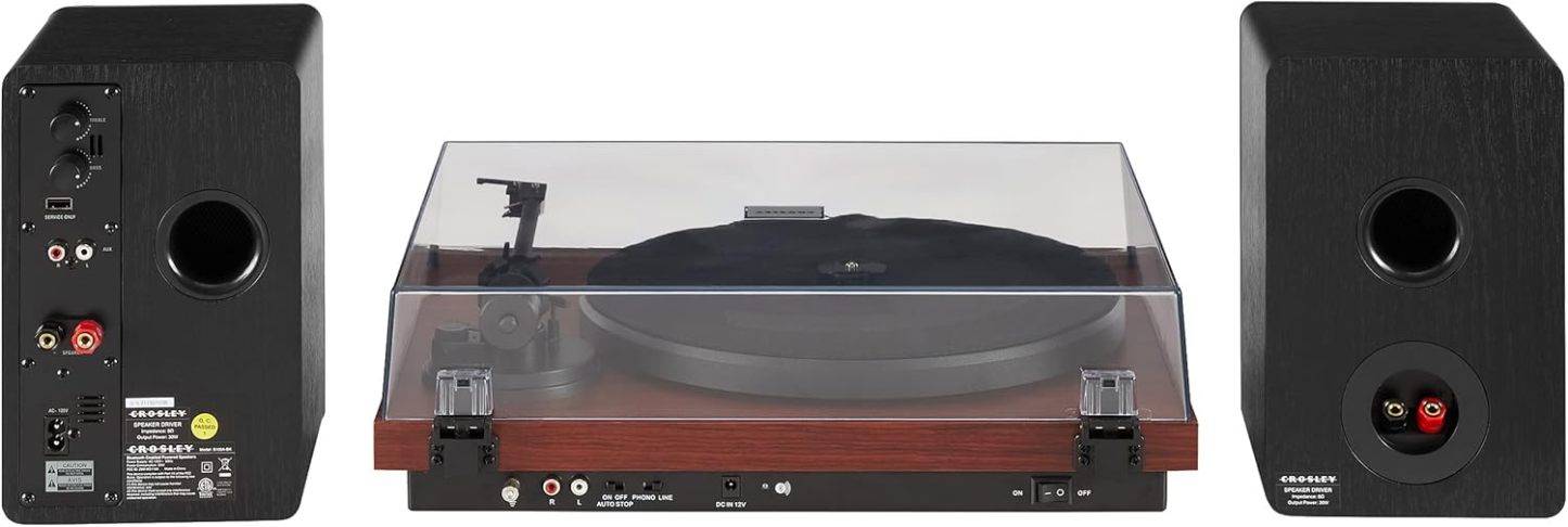 Crosley C6B-WH Belt-Drive Bluetooth Turntable Record Player with Adjustable Tone Arm, White