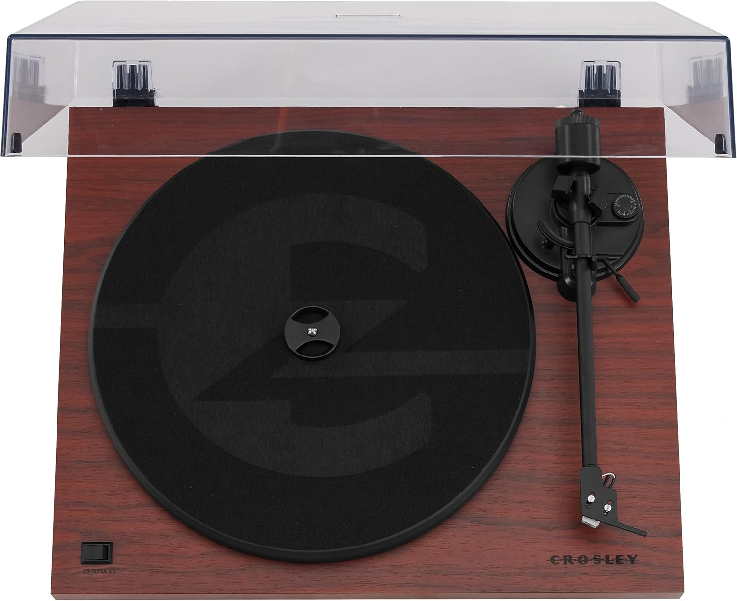 Crosley C6B-WH Belt-Drive Bluetooth Turntable Record Player with Adjustable Tone Arm, White