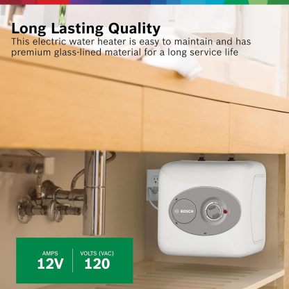 Bothtsch Electric Mini-Tank Water Heater Tronic 3000 T 7-Gallon (ES8) - Eliminate Time for Hot Water - Shelf, Wall or Floor Mounted