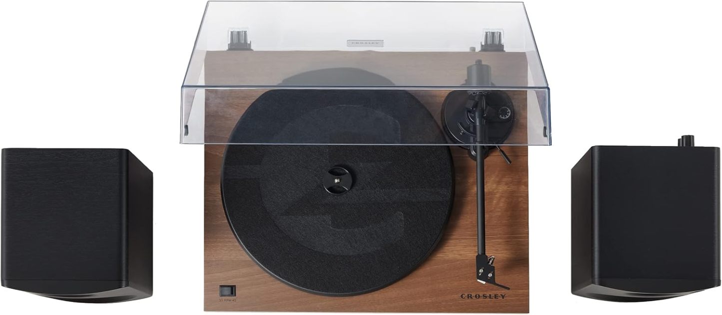 Crosley C6B-WH Belt-Drive Bluetooth Turntable Record Player with Adjustable Tone Arm, White