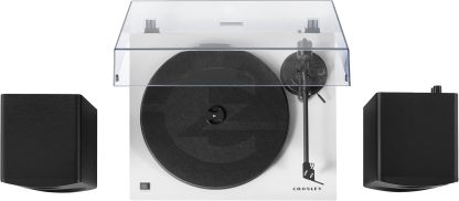 Crosley C6B-WH Belt-Drive Bluetooth Turntable Record Player with Adjustable Tone Arm, White