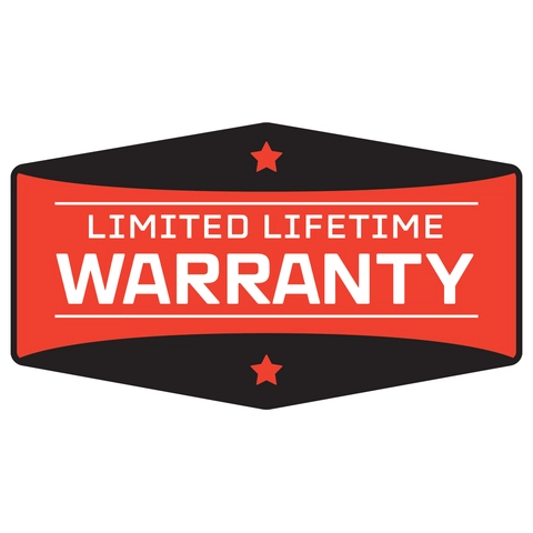 graphic text: limited lifetime warranty