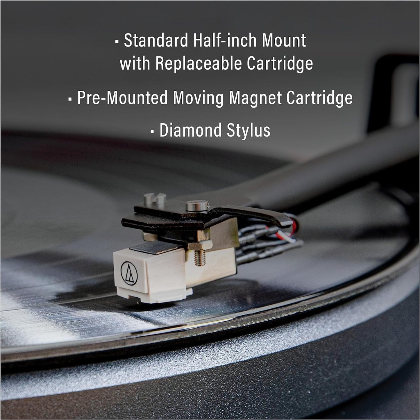 Crosley C6B-WH Belt-Drive Bluetooth Turntable Record Player with Adjustable Tone Arm, White
