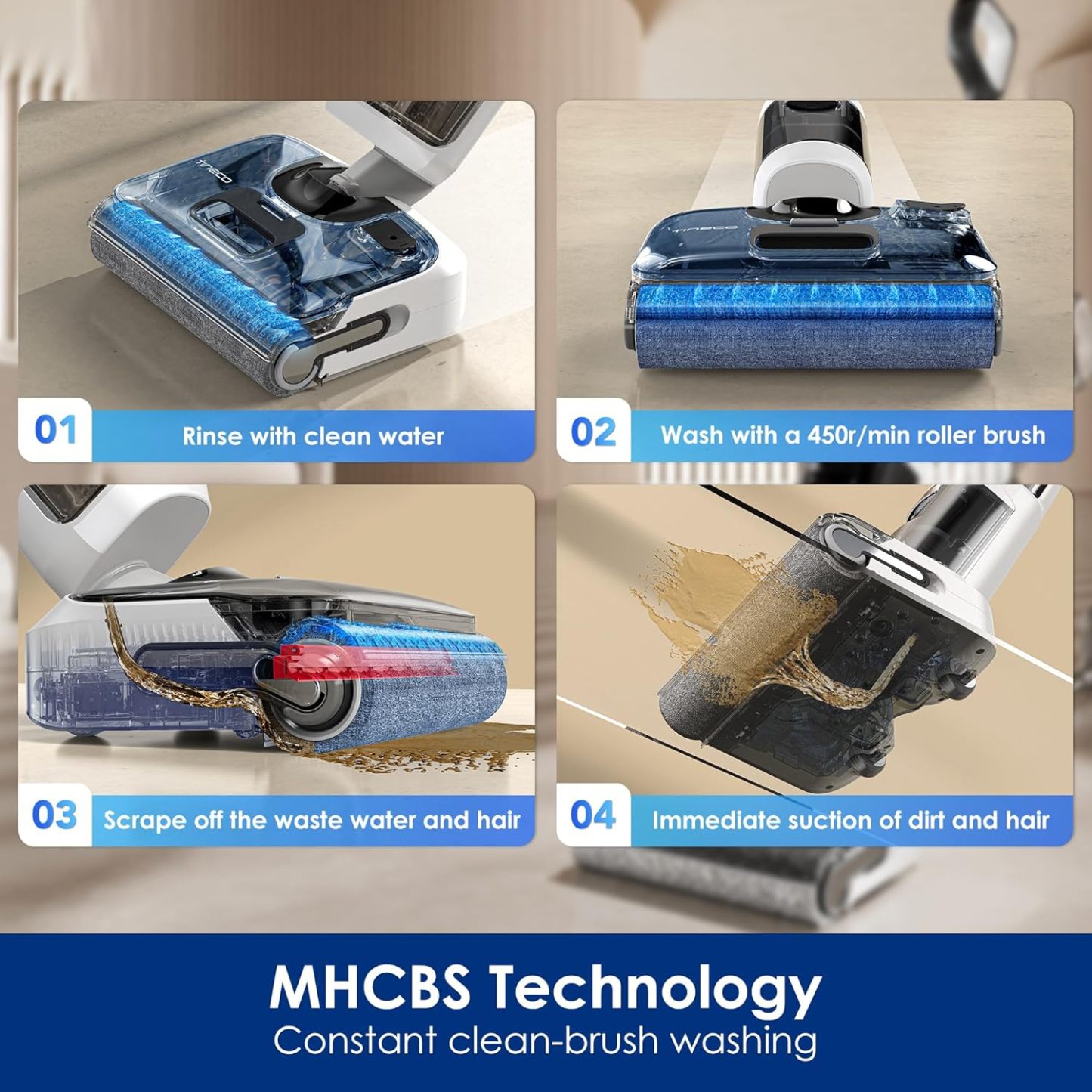 Tinethtco Flothtor ONE Strthtetch S6 Cordless Wet Dry Vacuum Cleaner