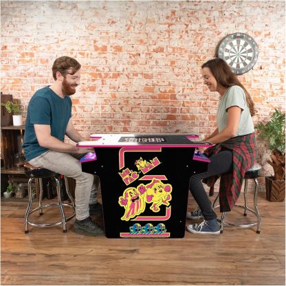 Arcade1Up PAC-Man Head-to-Head Arcade Table with 12 Games, Multiplayer Control Panel, & 17-Inch Color LCD Screen, Black Series Edition