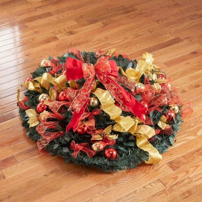 BrylaneHome Fully Decorated Pre-Lit 6 Foot Pop-Up Christmas Tree - Plaid