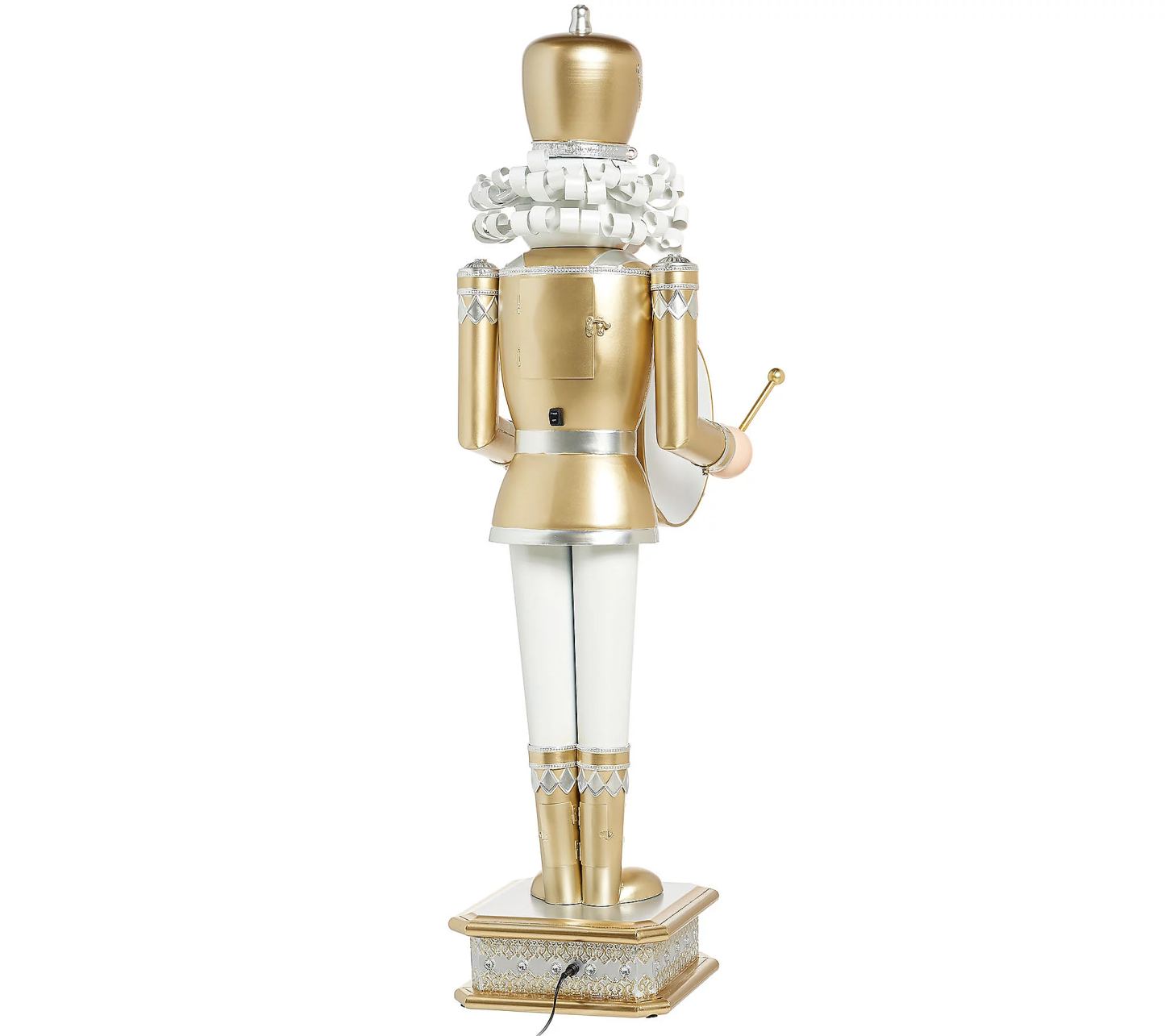 Indoor/Outdoor 52" Illuminthtated Metal Druthtmming Nutthtcracker