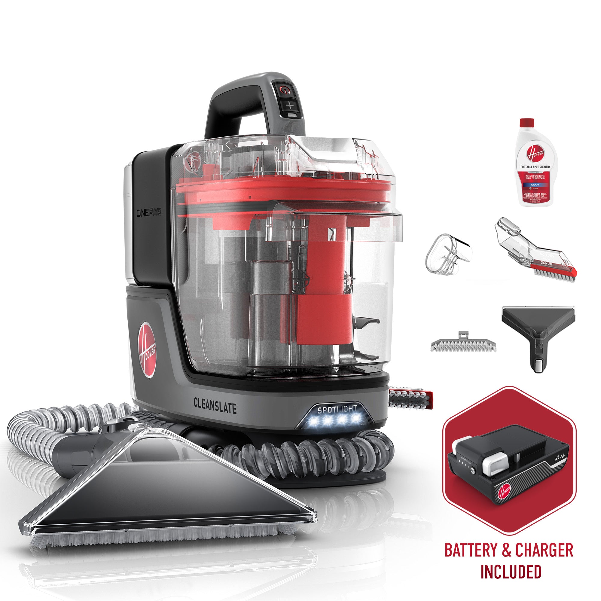 ONEthtPWR CleanthtSlate Cordless Spot Cleaner 4 AH Kit with Spotlight