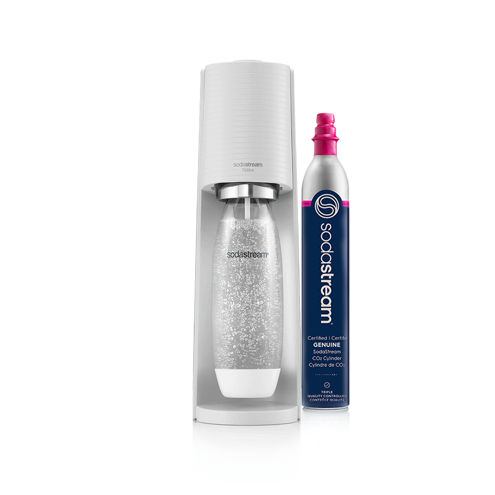 SodaStream FIZZI Sparkling Water Maker, 60L CO2 cylinder and 1L plastic bottle included, Black, Soda Maker