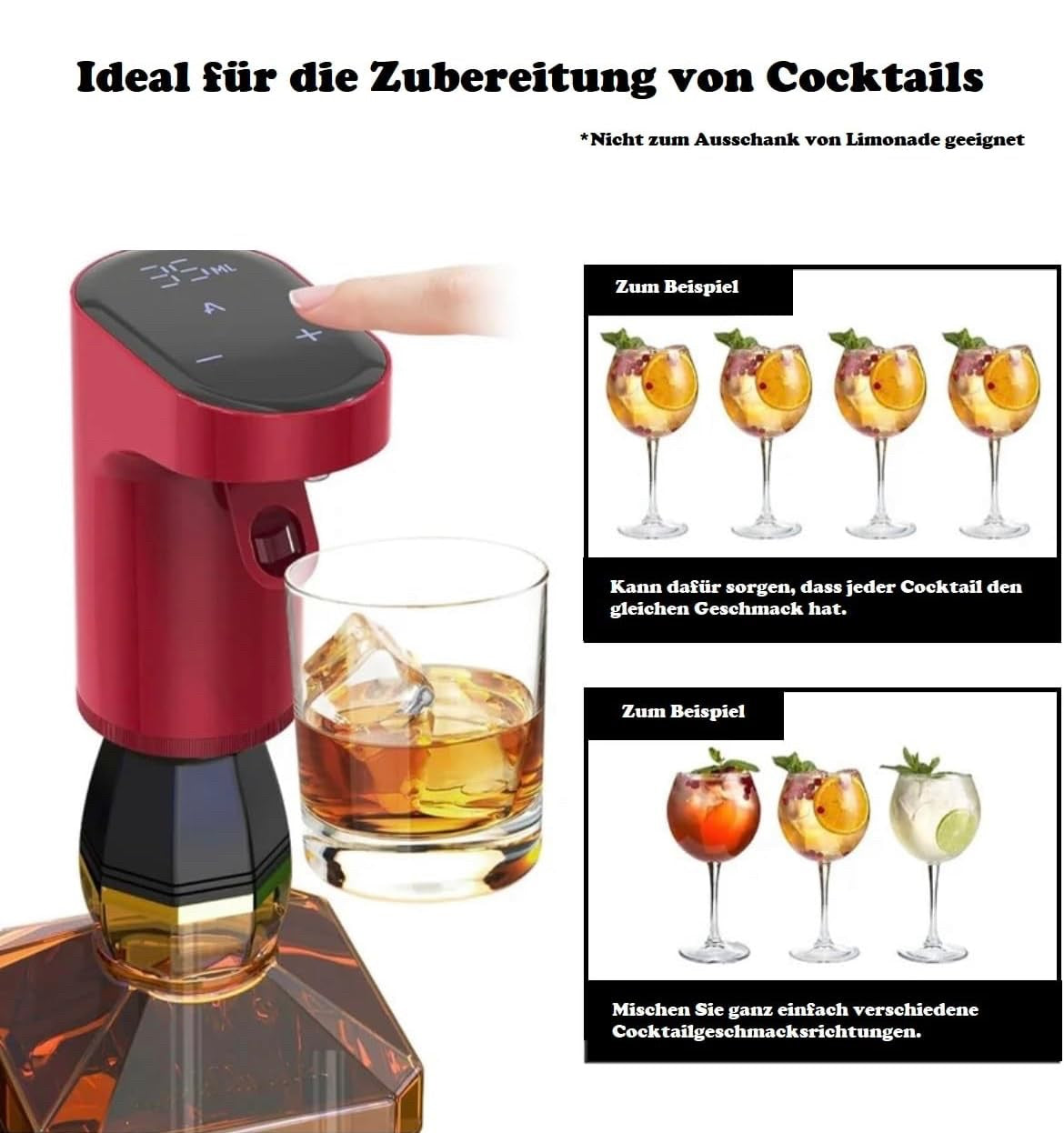 Digital Beverage Dispenser With Quantity Mode