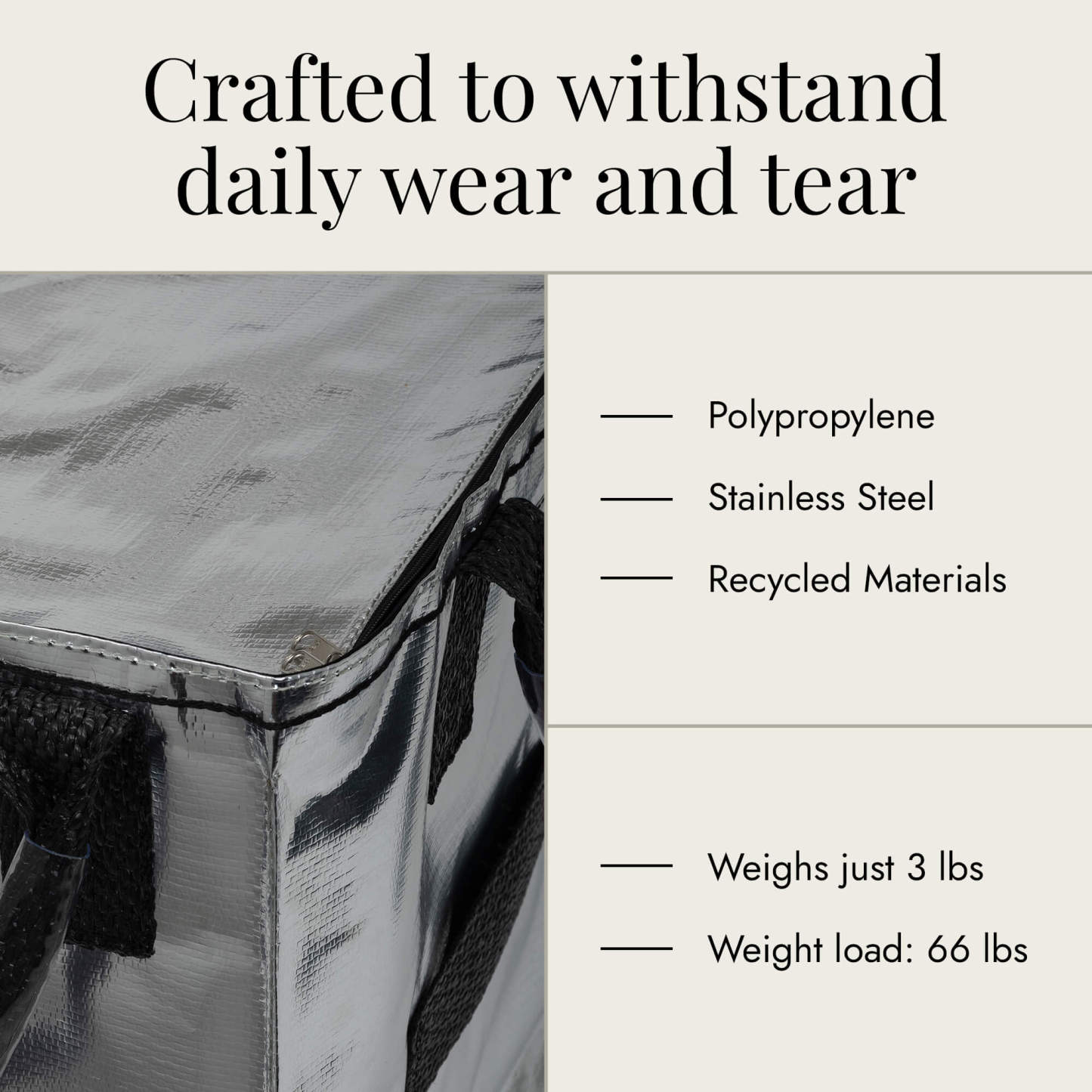 Hulkthten Foldable Rolling Tote Bag with Zip Top Closure