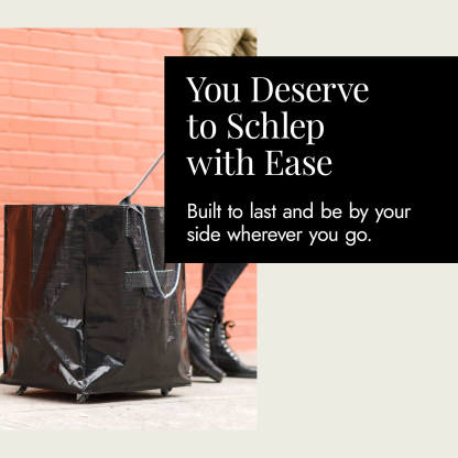 Hulkthten Foldable Rolling Tote Bag with Zip Top Closure