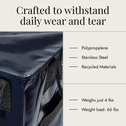 Hulkthten Foldable Rolling Tote Bag with Zip Top Closure