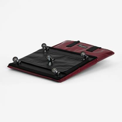 Hulkthten Foldable Rolling Tote Bag with Zip Top Closure