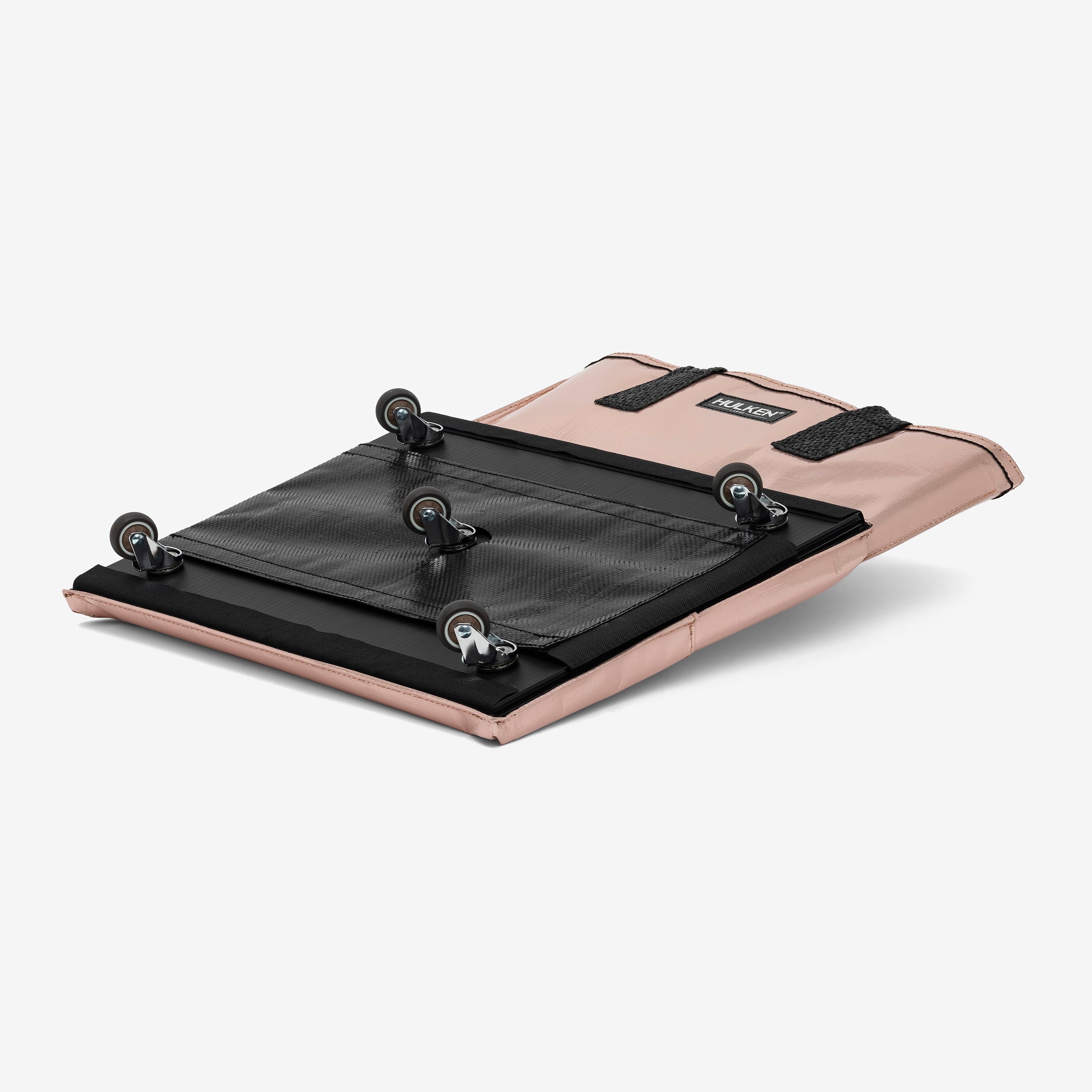 Hulkthten Foldable Rolling Tote Bag with Zip Top Closure