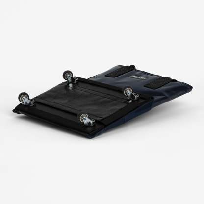 Hulkthten Foldable Rolling Tote Bag with Zip Top Closure