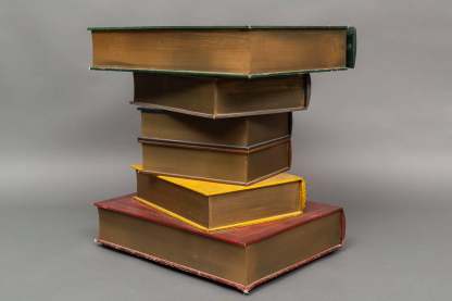 English Side Table in the Shape of Stacked Books