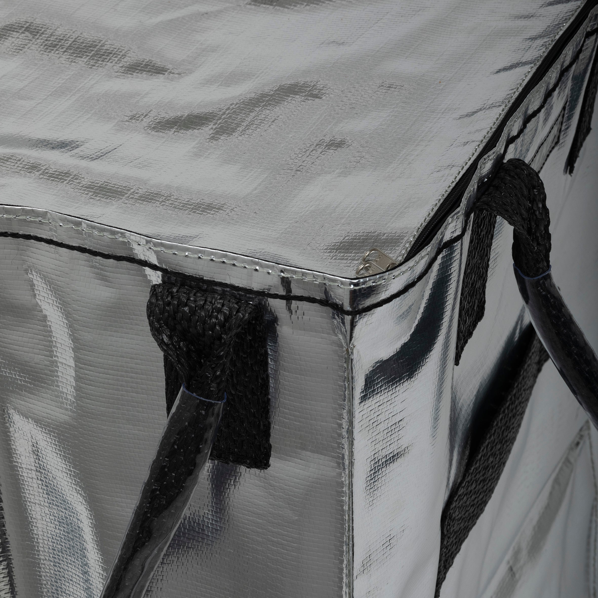 Hulkthten Foldable Rolling Tote Bag with Zip Top Closure