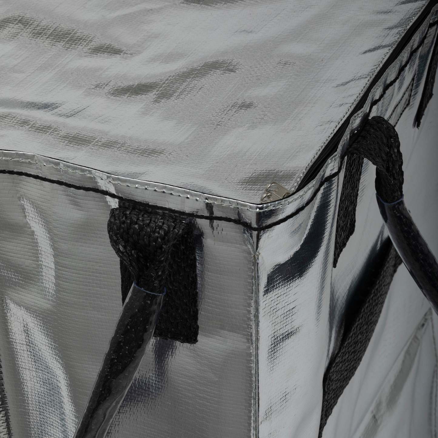 Hulkthten Foldable Rolling Tote Bag with Zip Top Closure