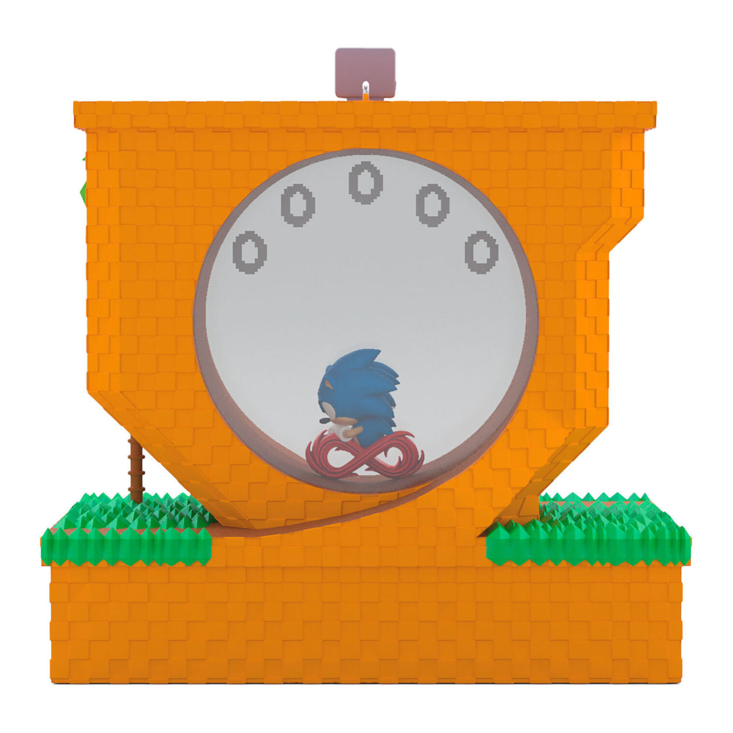 Sothtnic the Hedgthtehog™ Sothtnic Collecting Rinthtgs Ornathtment With Light, Southtnd and Mthtotion