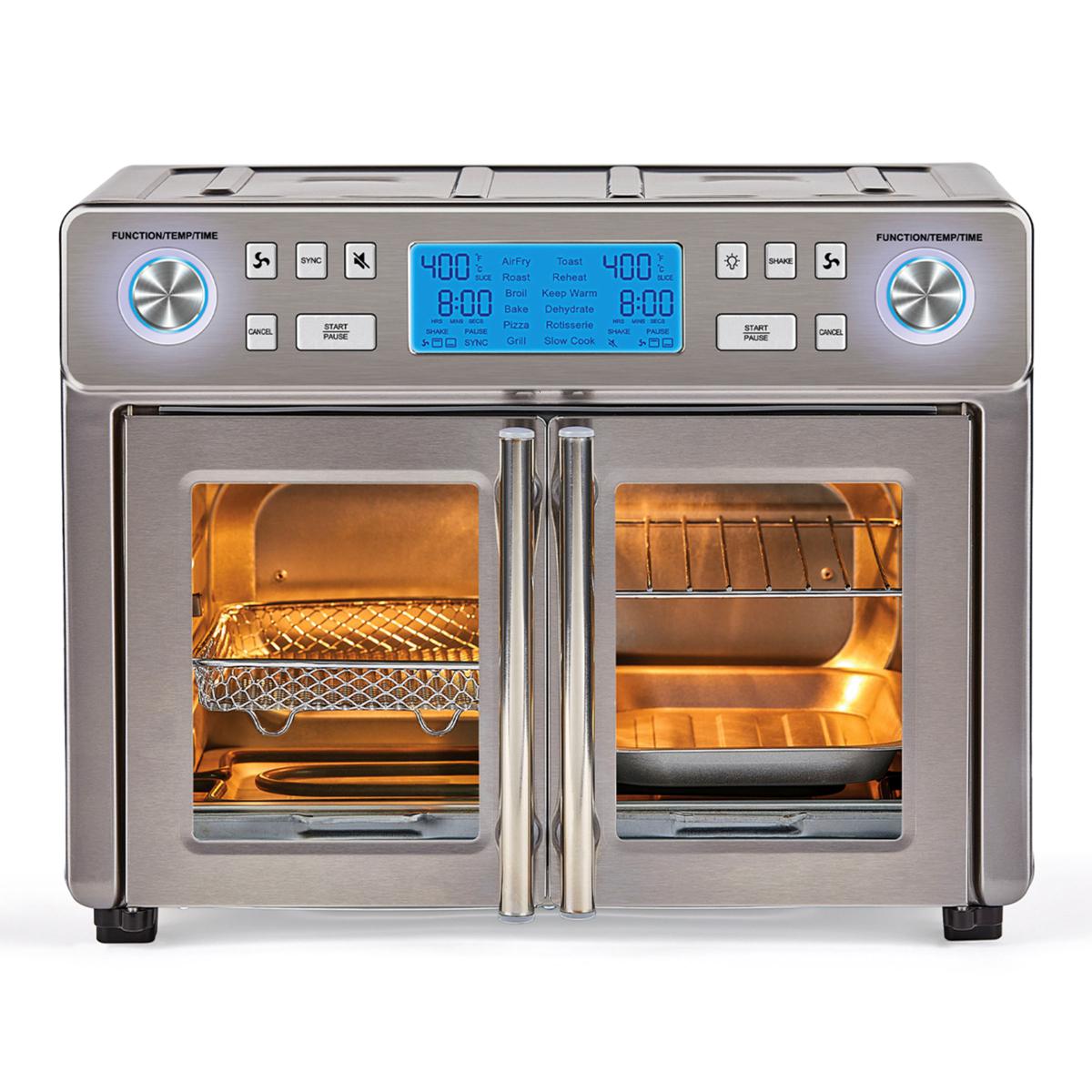 Emthteril Lagthtasse 25-Quart Dual Zone Air-Frthtyer Oven with Accessories