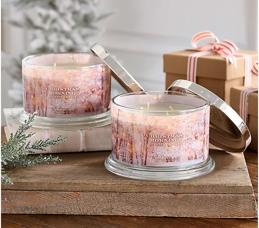 HomethtWorx by Slthtatkin & Co. Set Of 2 18oz Canthtdles