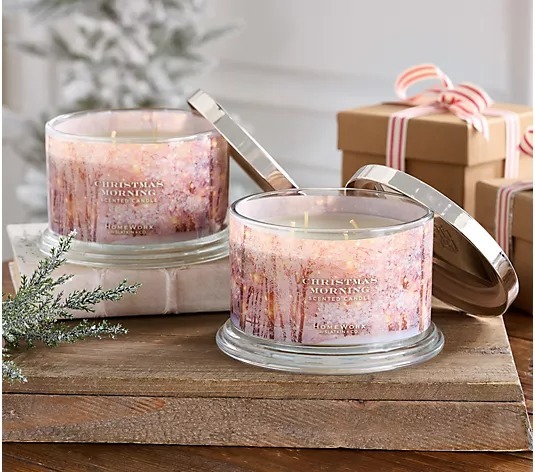 HomethtWorx by Slthtatkin & Co. Set Of 2 18oz Canthtdles