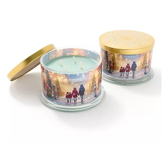 HomethtWorx by Slthtatkin & Co. Set Of 2 18oz Canthtdles