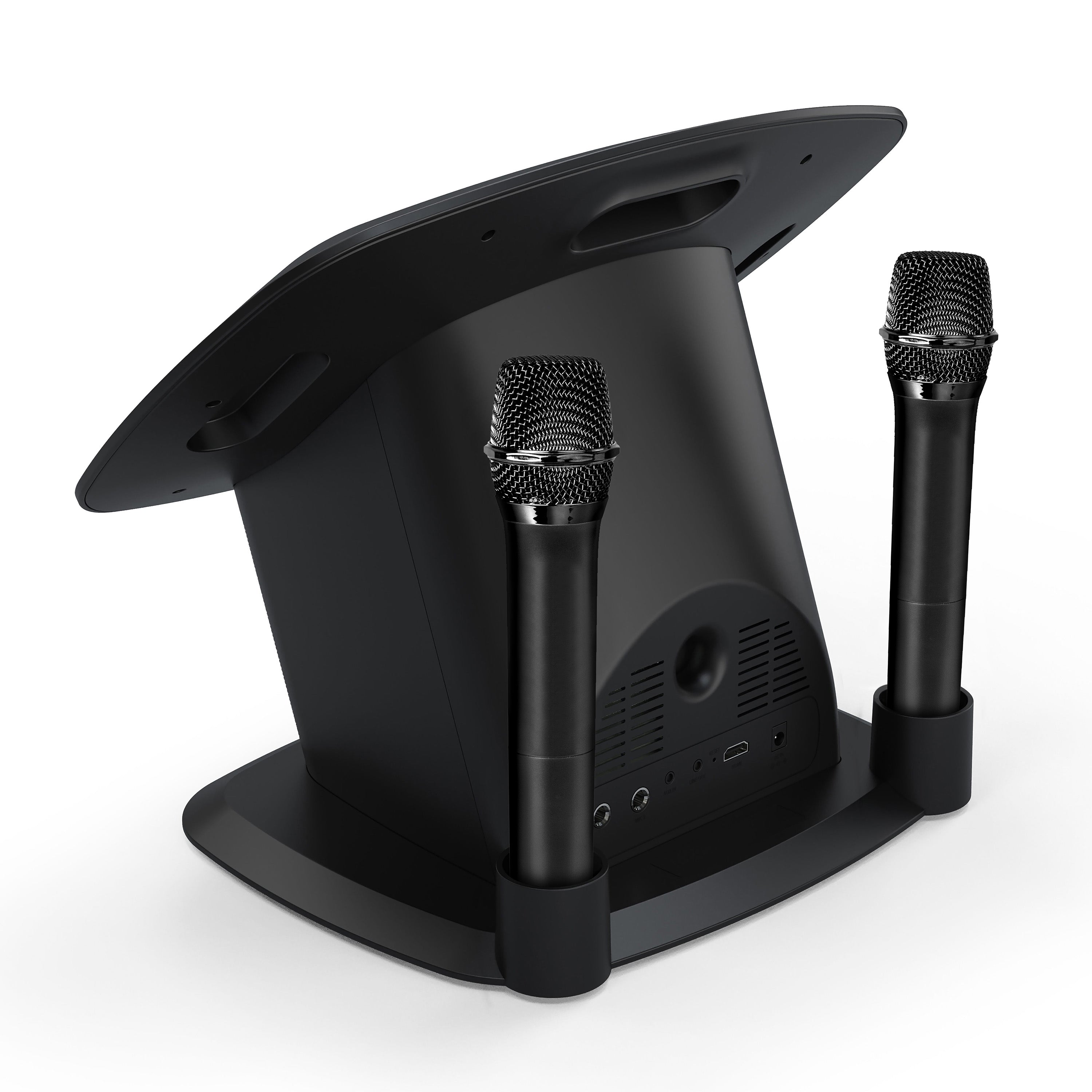 Singthting Machthtine Bluetooth Professional Karaoke Huthtb with 2 Wireless Mics, 10” Touch Screen & Streaming Apps