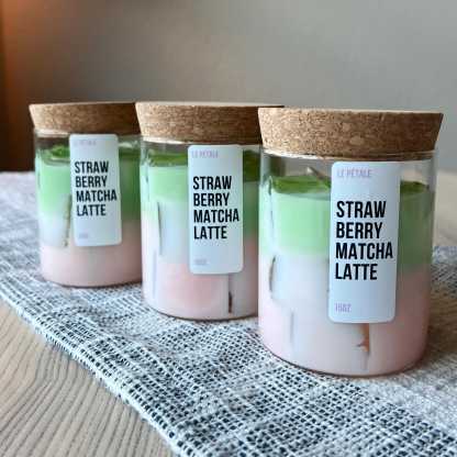 Limited Time Summer Sale - Iced Latte Coffee Scented Handmade Candle Ice Cube Design
