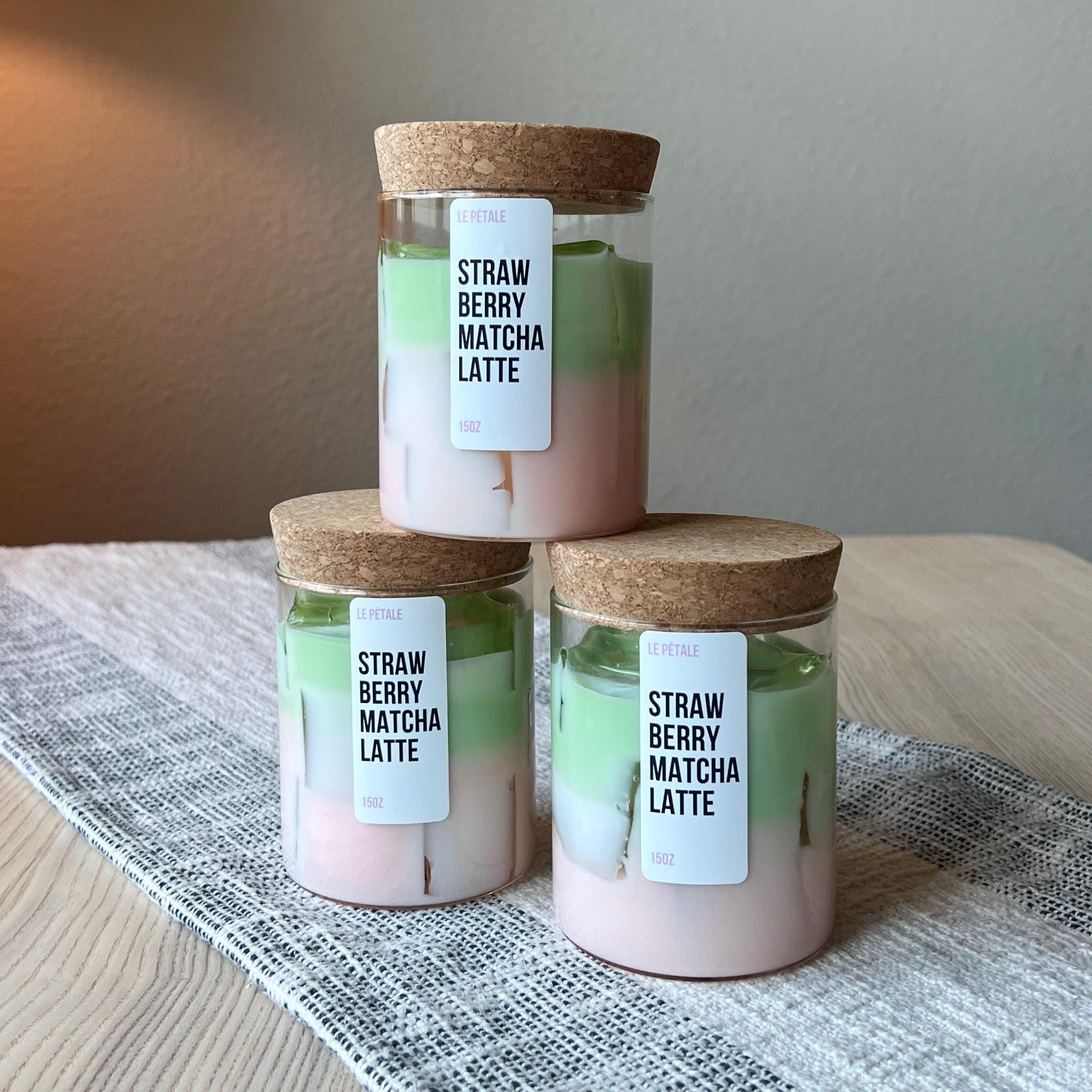 Limited Time Summer Sale - Iced Latte Coffee Scented Handmade Candle Ice Cube Design